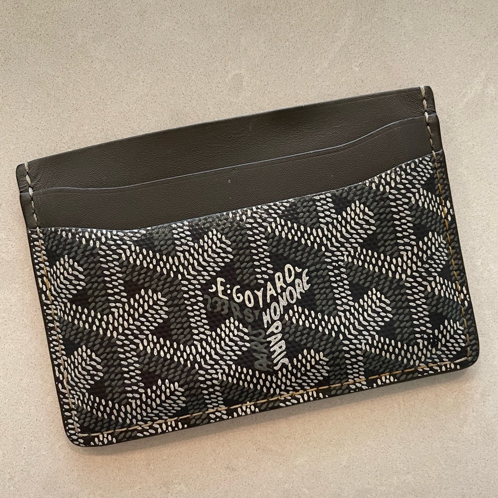 Goyard Black and White Card Holder